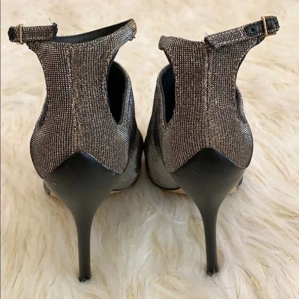 Brian Atwood Liese Metallic Ankle strap heels - Picture 2 of 7